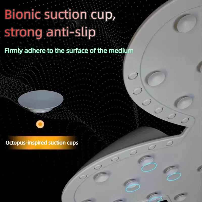 Wall-Mounted Silicone Foot Scrubber with Suction Grip