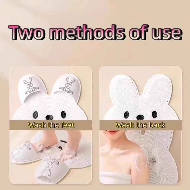 Wall-Mounted Silicone Foot Scrubber with Suction Grip