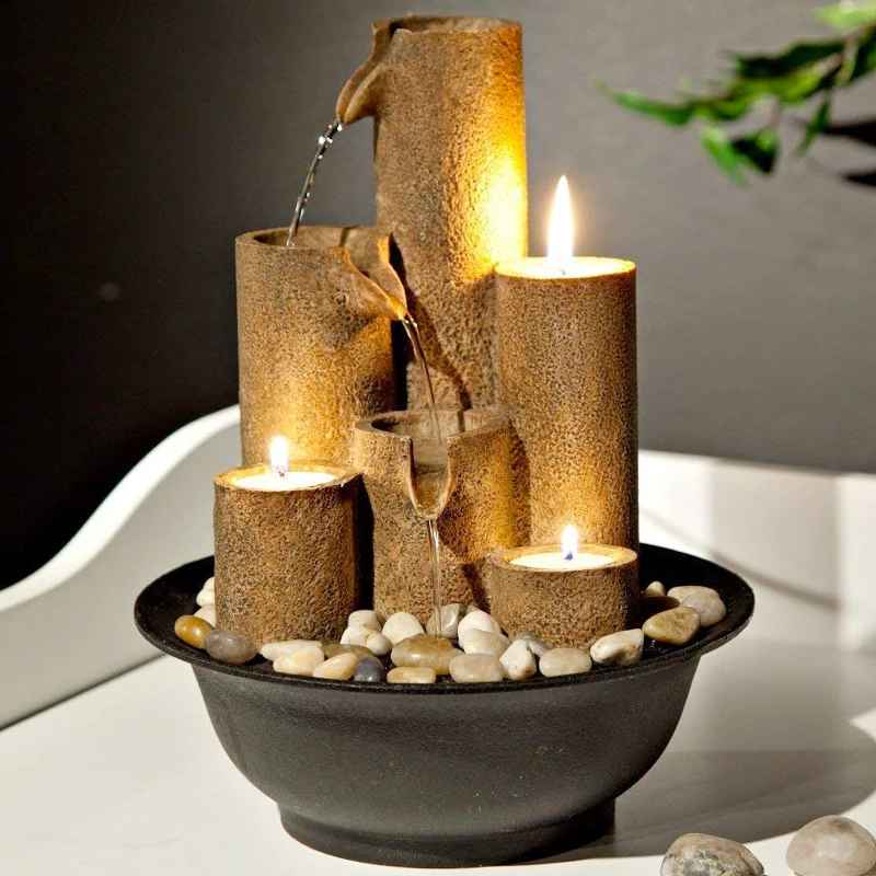 Mini Tabletop Water Fountain for Home Decor