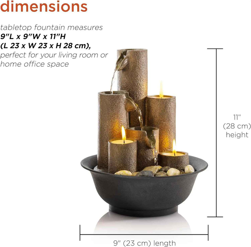 Mini Tabletop Water Fountain for Home Decor