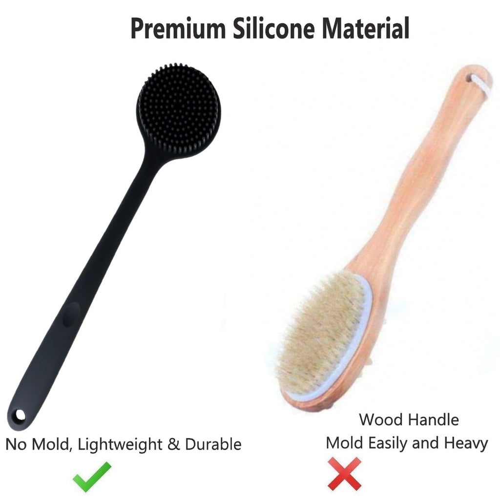 Premium Silicone Back Scrubber for Men & Women for Gentle Exfoliation