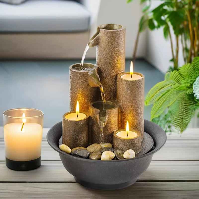 Mini Tabletop Water Fountain for Home Decor