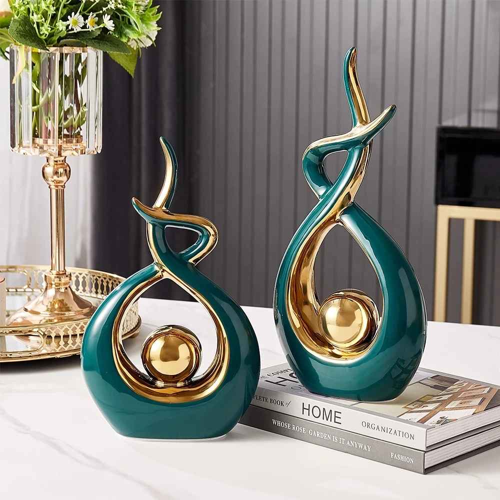 Gold Abstract Thinker Designer for Home Decor