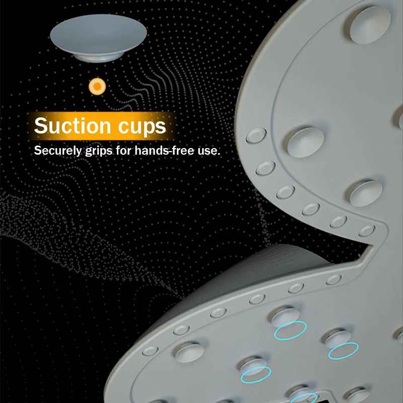 Wall-Mounted Silicone Foot Scrubber with Suction Grip