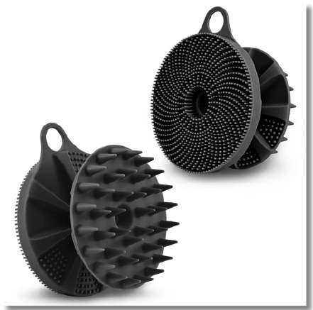 Double-Sided Soft Silicone Bath Brush & Body Brush